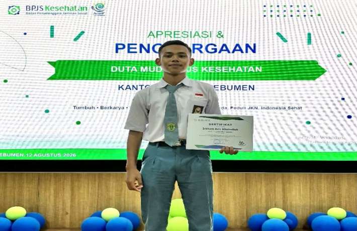 Murid MAN 1 Kebumen Raih Posisi Top 5 Duta Muda BPJS Kesehatan Cabang Kebumen 2026