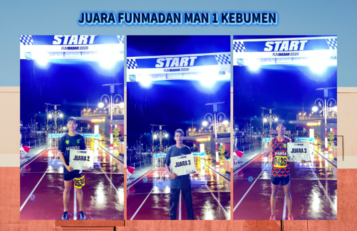 Sabet Juara di FunMadan 2026 Atlet MAN 1 Kebumen Terjang Hujan di Alun Alun Pancasila