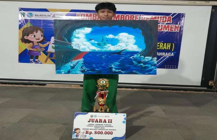 Seni Lukis MAN 1 Kebumen Berjaya Muhamad Alfarizy Raih Juara 2 Jambore Pemuda Kabupaten Kebumen 2026