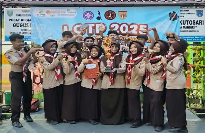 Pramuka Gudep Cut Nyak Dien 70 Raih Juara Harapan 2 di LCTP Kwarran Kebumen