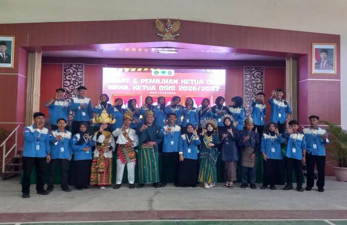 Pesta Demokrasi MAN 1 Kebumen Paslon 1 Unggul dan Terpilih Menjadi Ketua dan Wakil Ketua OSIS Periode 2026 2027